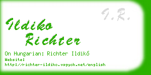 ildiko richter business card